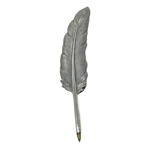 BANDEJA Y PLUMA DE PLATA DEL ÚLTIMO TERCIO DE SIGLO XX