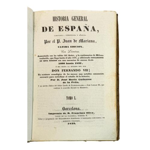 HISTÓRIA GENERAL DE ESPAÑA