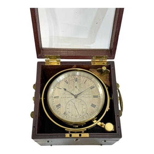 RELOJ CRONÓMETRO MARINO FRENCH ROYAL EXCHANGE, S.XIX