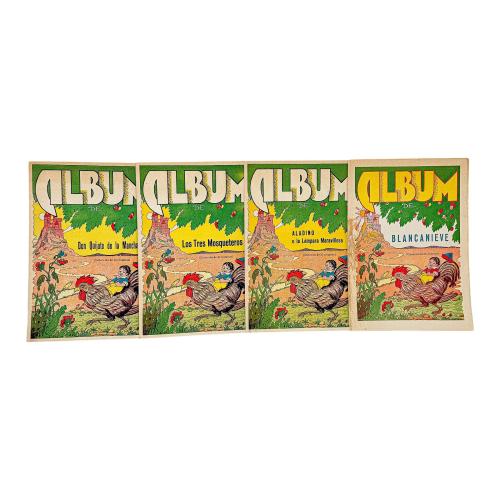 CUATRO ALBUMS DE CROMOS