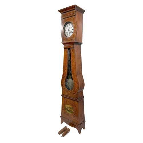 RELOJ DE PIE TIPO MOREZ DEL SIGLO XIX