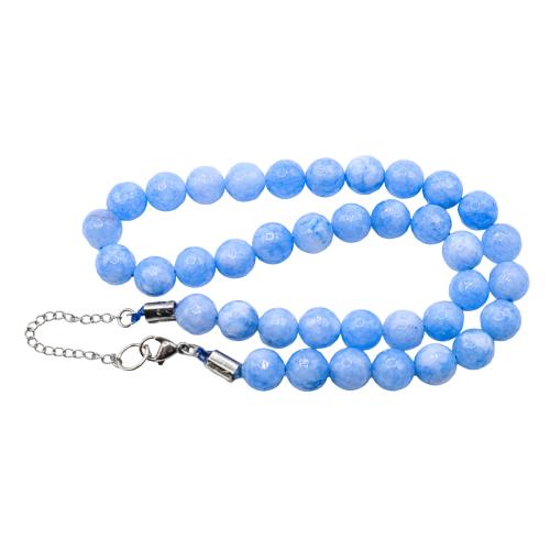 COLLAR GARGANTILLA DE ÁGATA AZUL