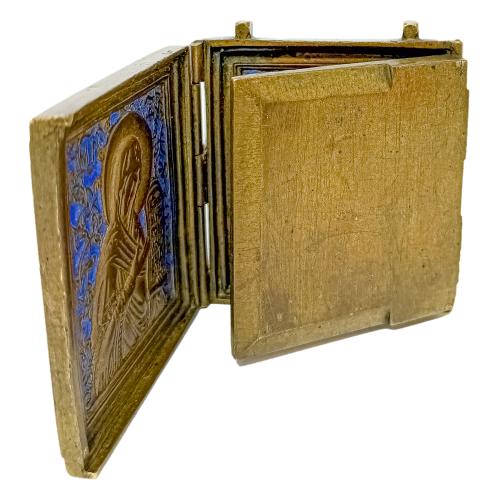 ICONO TRIPTICO RUSO SIGLO XIX 