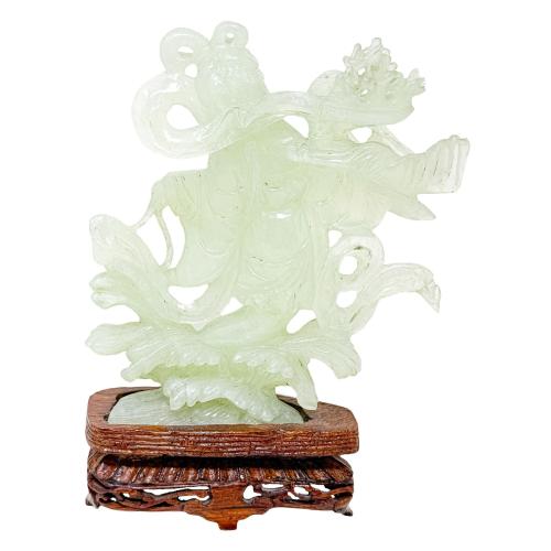 FIGURA DE JADE NEFRITA DE LOS AÑOS 70