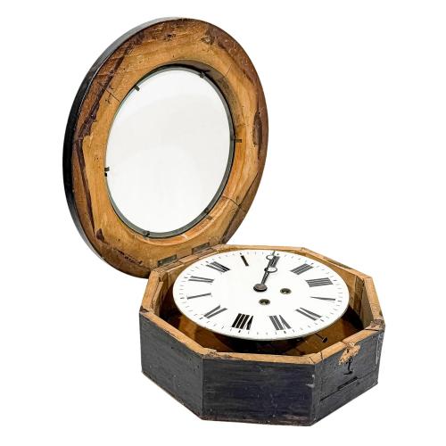 RELOJ DE PARED OJO DE BUEY DE FINALES DEL S.XIX