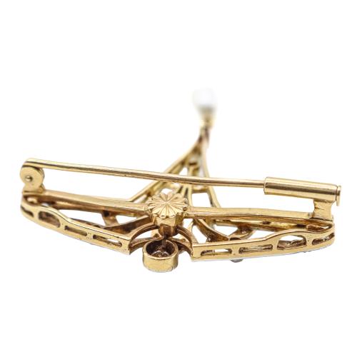 BROCHE COLGANTE ART NOUVEAU, DE PPS. DEL S.XX