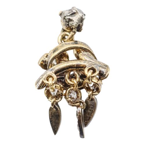 COLGANTE CON DIAMANTES DEL S.XIX