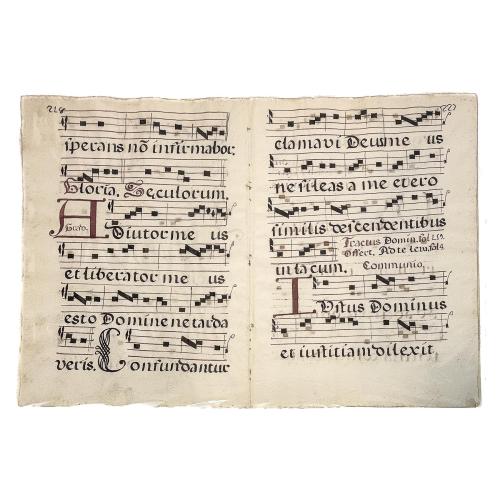 DOS HOJAS DE CANTORAL S.XVIII