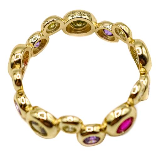 ANILLO DE PLATA CON CIRCONITAS
