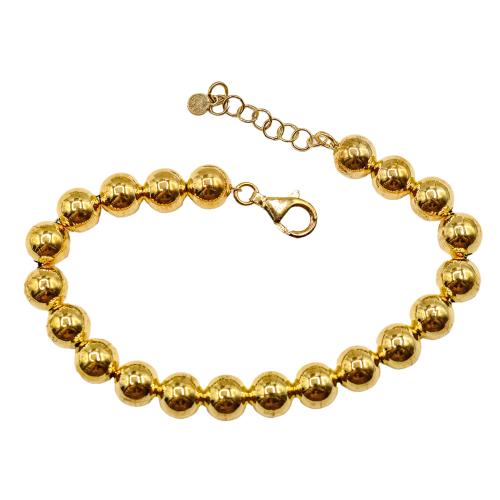 PULSERA DE PLATA SOBREDORADA
