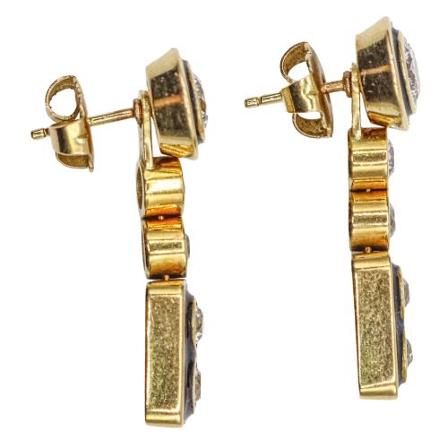 PENDIENTES DESMONTABLES CON BRILLANTES