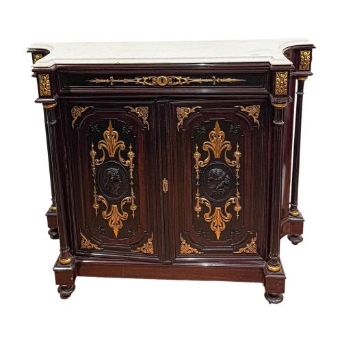 MUEBLE ENTREDOS ALFONSINO CON ESPEJO CIRCA 1880 