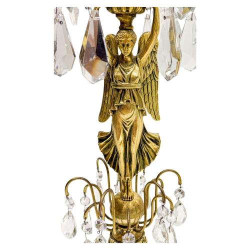 PAREJA DE CANDELABROS FINALES SIGLO XIX