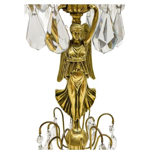 PAREJA DE CANDELABROS FINALES SIGLO XIX