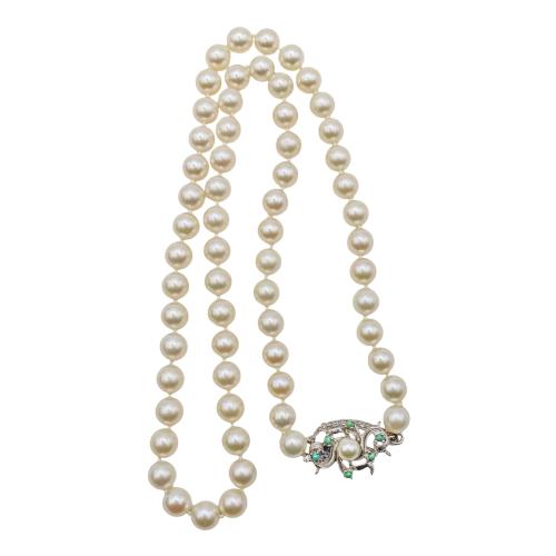 COLLAR DE PERLAS CULTIVADAS AÑOS 60