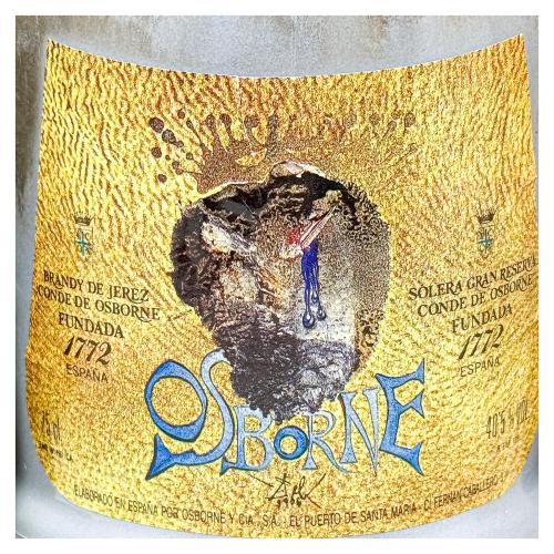 BOTELLA BRANDY CONDE DE OSBRONE DALÍ