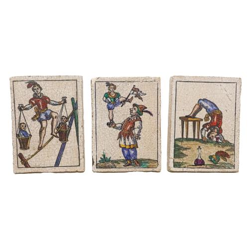 SEIS BALDOSAS DECORATIVAS DE LA SEGUNDA MITAD DEL S.XX