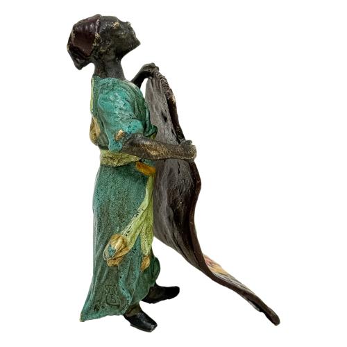 FIGURA EN BRONCE AUSTRÍACO DEL PRIMER TERCIO DEL S.XX