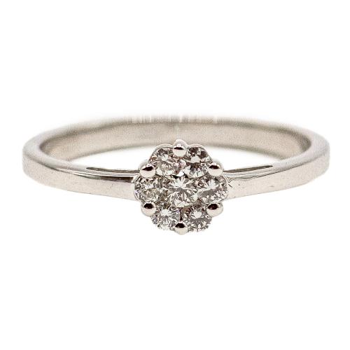 ANILLO ROSETÓN CON BRILLANTES