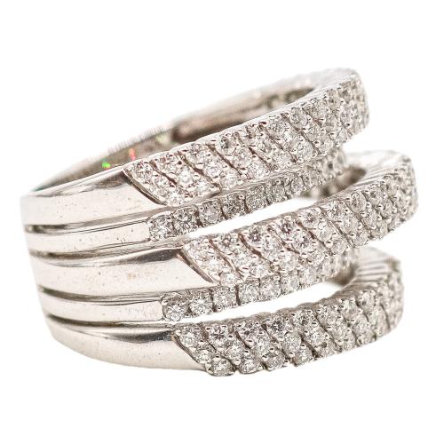 ANILLO ANCHO CON BRILLANTES