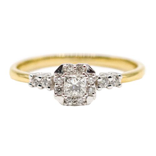 ANILLO CON BRILLANTES