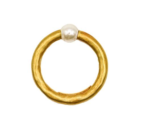 ANILLO CON PERLA DE CAPARROS