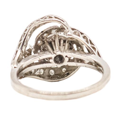 ANILLO ROSETÓN CON BRILLANTES