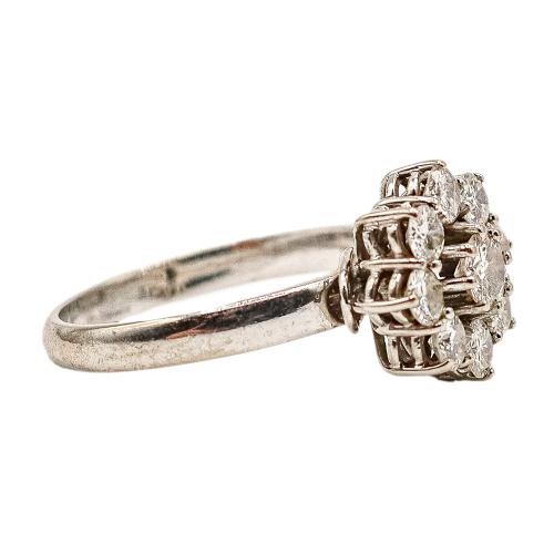 ANILLO ROSETÓN CON BRILLANTES