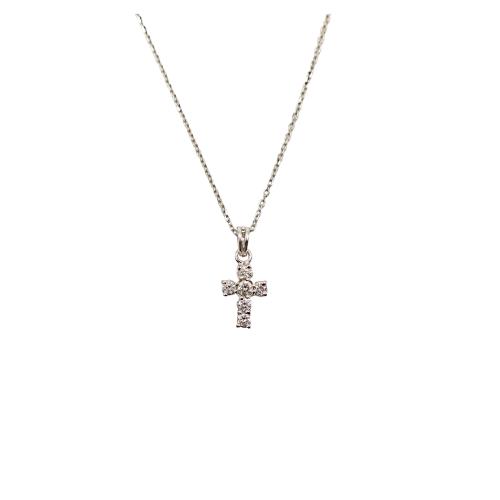 CRUZ COLGANTE CON BRILLANTES