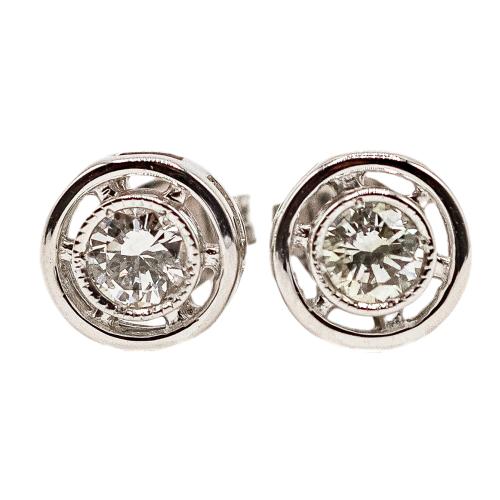 PENDIENTES SOLITARIO CON BRILLANTES