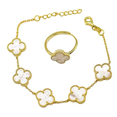 ANILLO Y PULSERA CON NÁCAR
