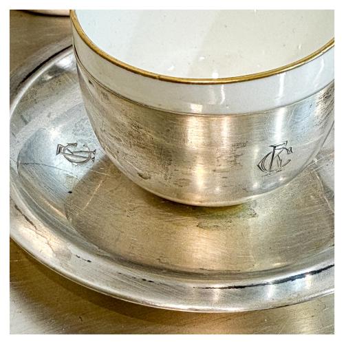 JUEGO DE CAFÉ DE PLATA DEL PRIMER TERCIO DE SIGLO XX 