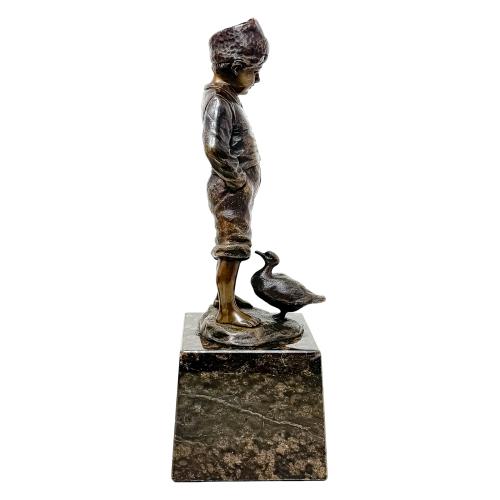 FIGURA EN BRONCE DE FINALES DEL SIGLO XX