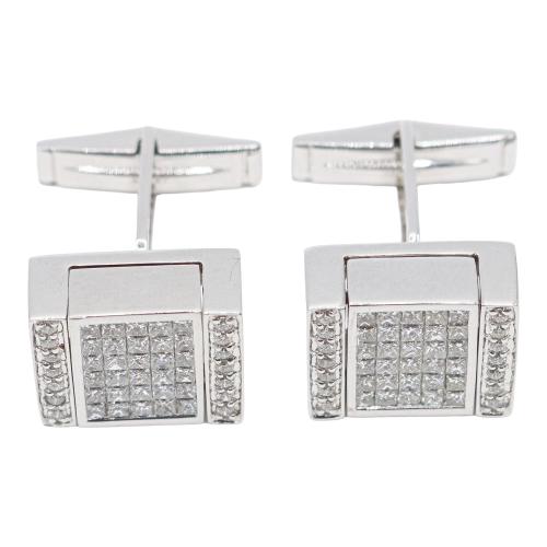 GEMELOS CON DIAMANTES TALLA PRINCESA