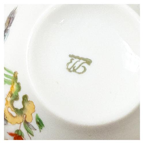 CONJUNTO DE TAZAS DE CAFÉ EN PORCELANA SEGUNDO TERCIO S.XX