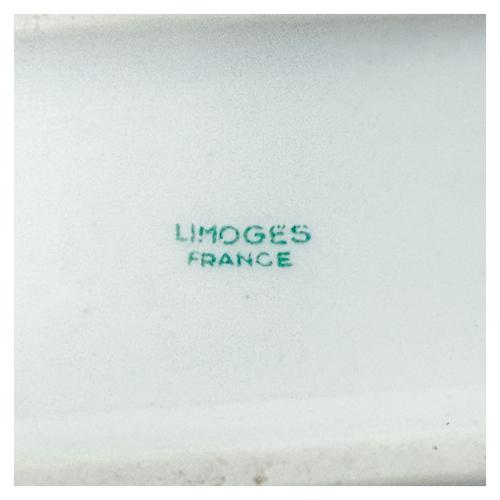 PEQUEÑA CAFETERA Y AZUCARERO LIMOGES SEGUNDO TERCIO S.XX