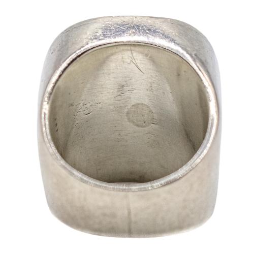 ANILLO DE PLATA CON CUARZO FUMÉ