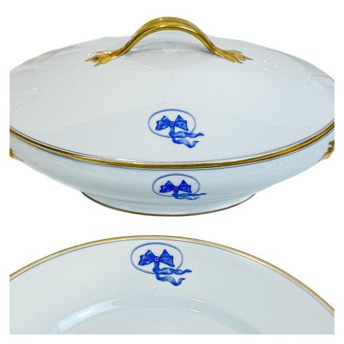 VAJILLA PORCELANA LIMOGES DE MEDIADOS DE SIGLO XX