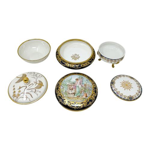 TRES CAJAS DE PORCELANA DEL PRIMER TERCIO DEL S.XX