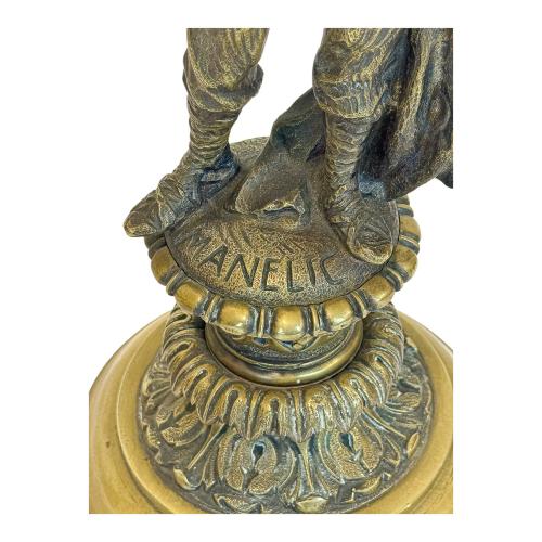 FIGURA DE BRONCE DEL PRIMER TERCIO DE SIGLO XX