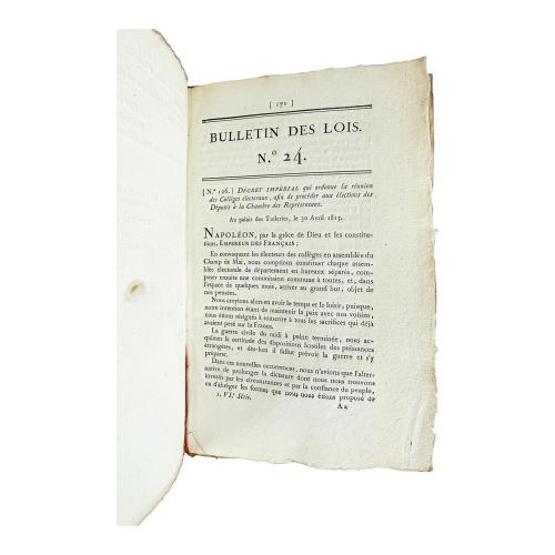 BULLETIN DES LOIS
