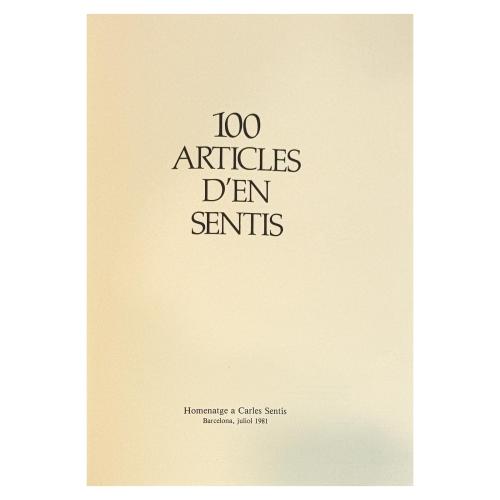 100 ARTICLES D&#39;EN SENTIS 