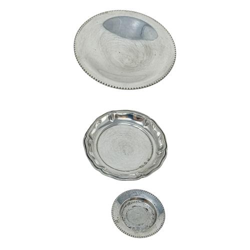 8 PLATITOS VARIADOS DE PLATA DE MEDIADOS DE SIGLO XX