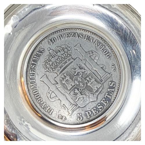8 PLATITOS VARIADOS DE PLATA DE MEDIADOS DE SIGLO XX
