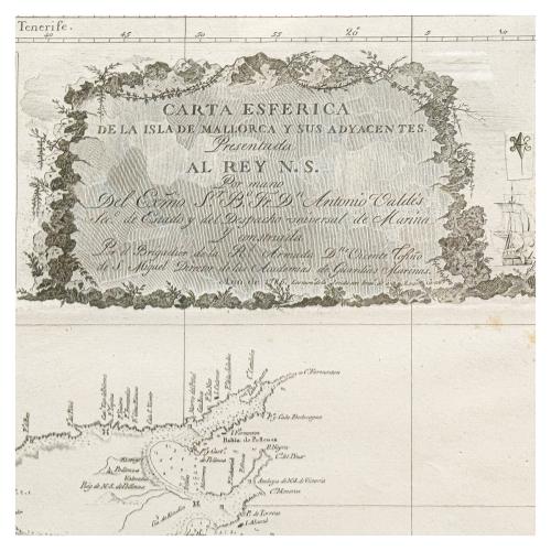 CARTA ESFÉRICA DE LA ISLA DE MALLORCA Y SUS ADYACENTES 1786