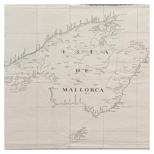CARTA ESFÉRICA DE LA ISLA DE MALLORCA Y SUS ADYACENTES 1786