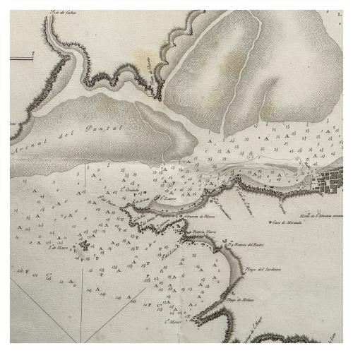 PLANO DEL PUERTO DE SANTANDER 1789