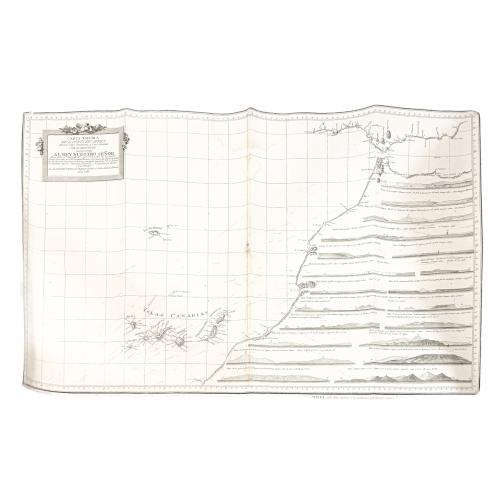 CARTA ESFÉRICA DE LA COSTA DE AFRICA DE FIN. S. XVIII