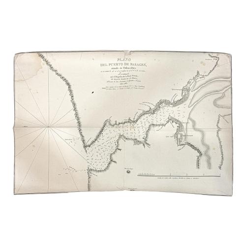 PLANO DEL PUERTO DE PASAJES DE FINALES DE SIGLO XVIII