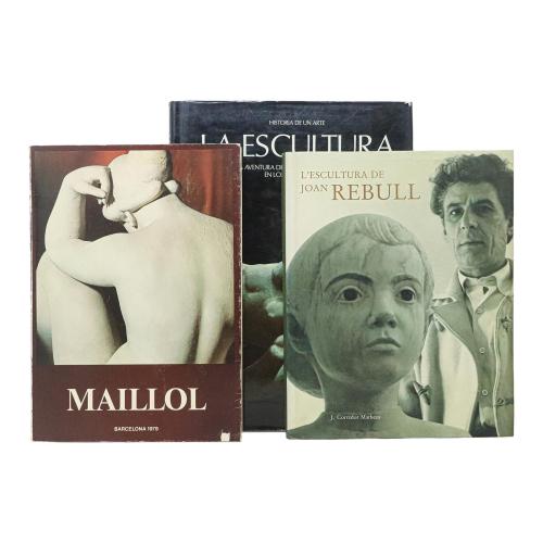 TRES LIBROS CON REFERENCIA A LA ESCULTURA